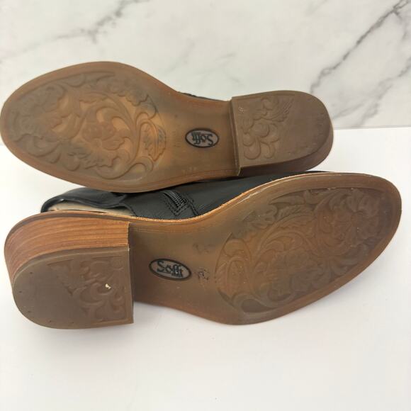 Sofft Womens Arabia Slingback Booties Boots Size 10 Leather Black - Picture 8 of 9